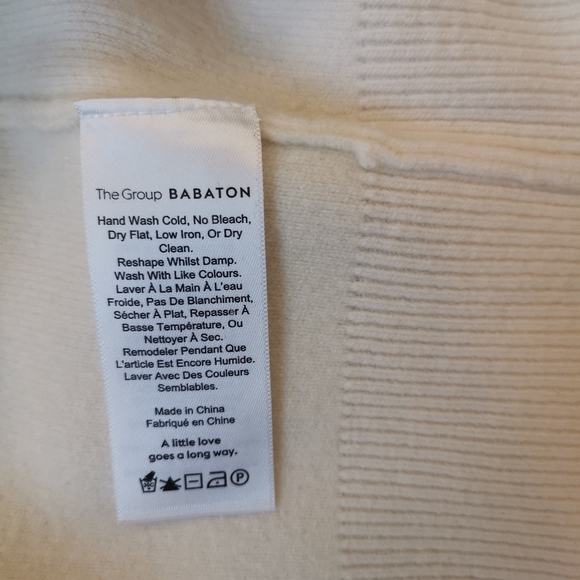 Aritzia Babaton Ivory Hannah Sweater - Picture 5 of 6